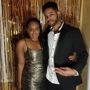 Black & Metallic bodycon Dress